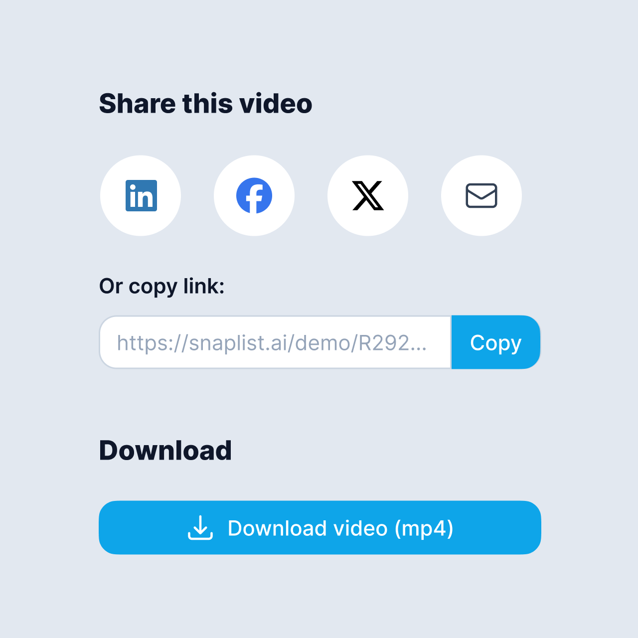 Share your video